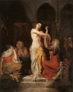 Donna moresca che lascia il bagno nel serraglio, 1854